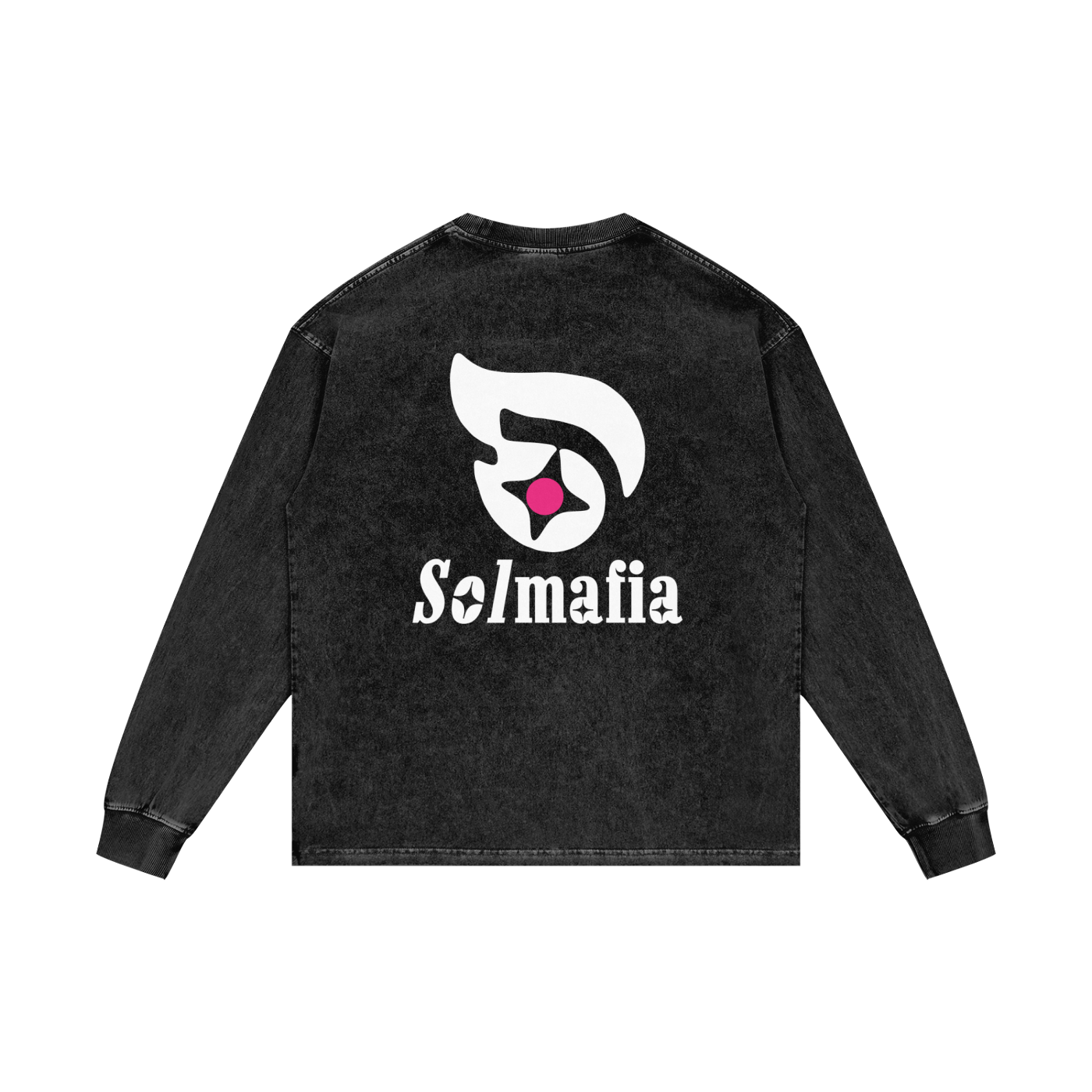 Sol Mafia Essentials: Acid Wash Graffiti Long Sleeve